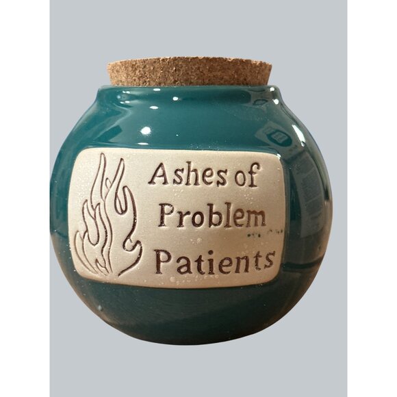 Muddy Waters Pottery Ashes of Problem Patients Ceramic Jar Funny Gift - Picture 2 of 9